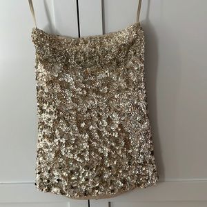 All saints hand embellished skirt